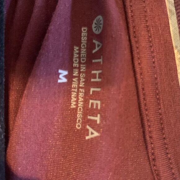 Athleta Women's Encore Plum Crewneck Athletic Tee Top Size M - Picture 6 of 11